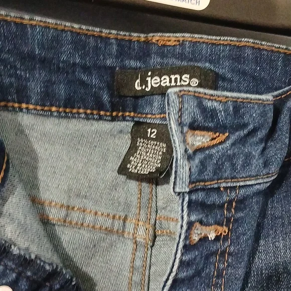 GUC d.jeans Button Up Denim Shorts Little distressed size 12 - Picture 3 of 5